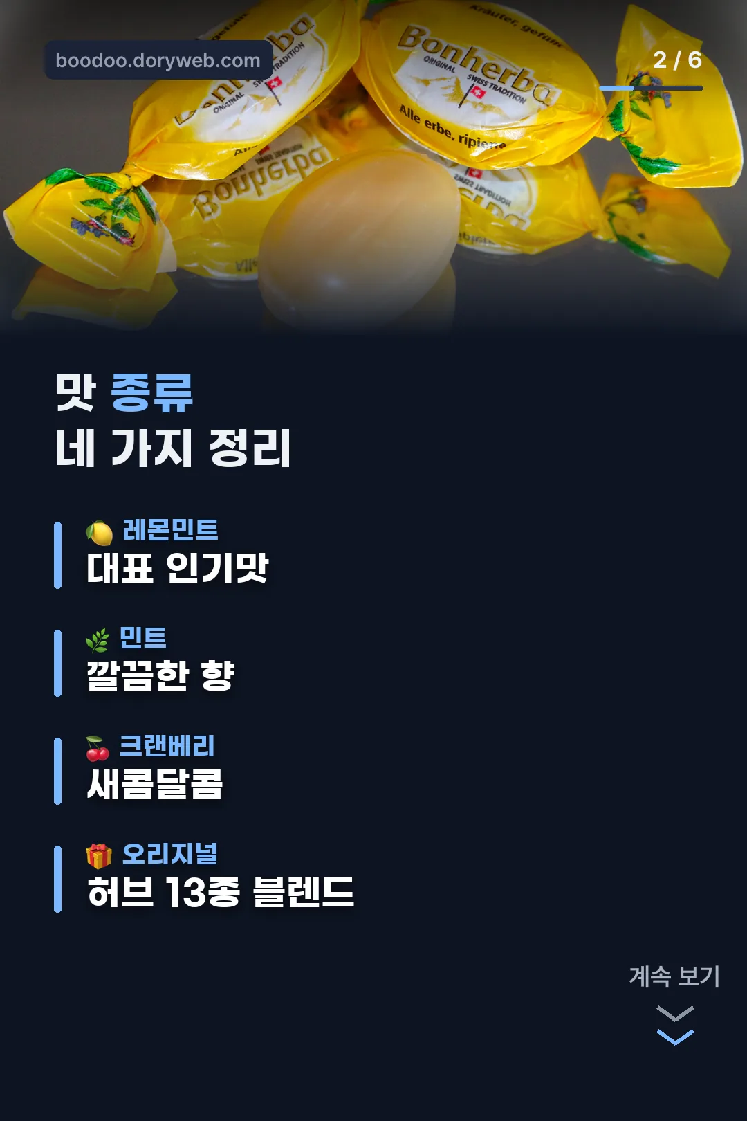 맛 종류 정리