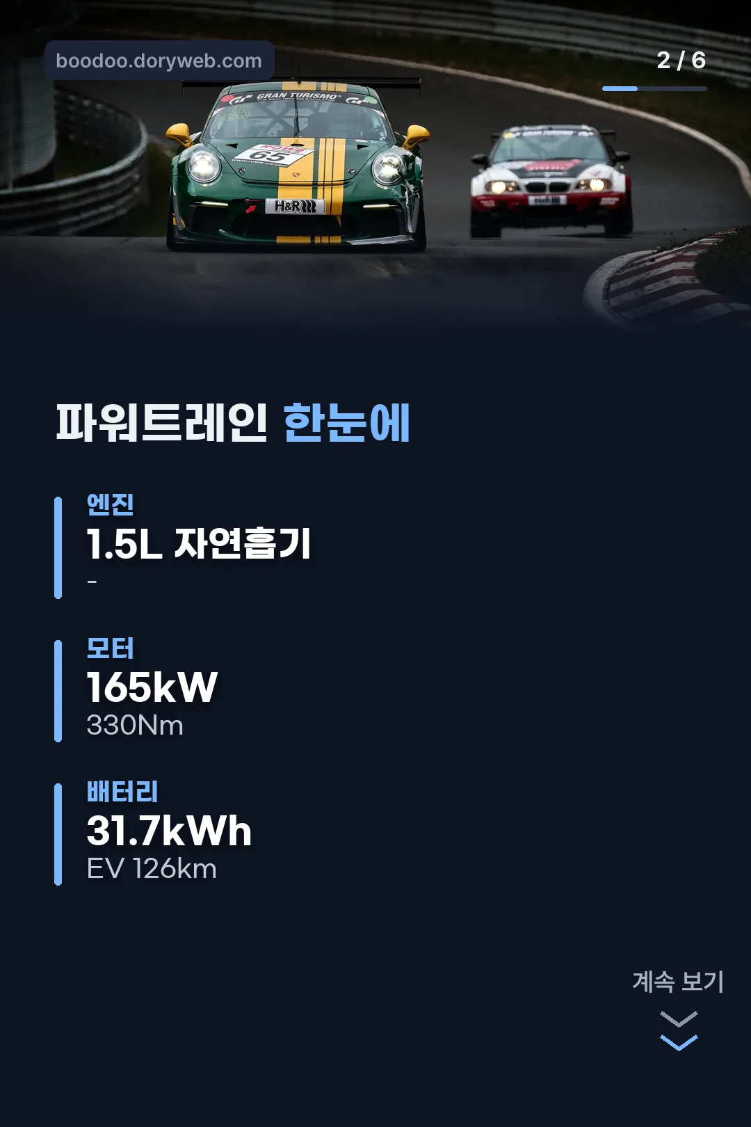 파워트레인 제원표