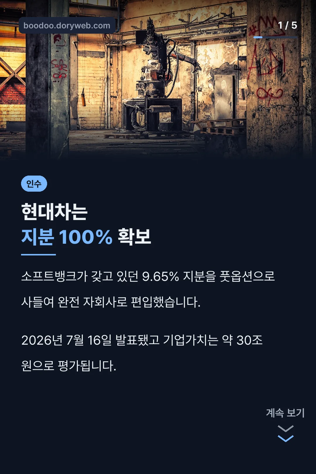현대차 보스턴다이나믹스 핵심